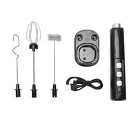 Rechargeable Milk Frother Handheld, Handheld Electric Foam Maker USB Rechargeable Stainless Steel Drink Mixer for Coffee Cappuccino Lattes Frappe Matcha and Hot Chocolate