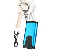 Rechargeable Mini Flashlight - Waterproof Keychain Lamp, with 4 Lighting Modes LED Flashlight, Compact Portable Outdoor Light, Durable Camping Hiking Tool | for Fishing Cycling Backpacking Home Car Re
