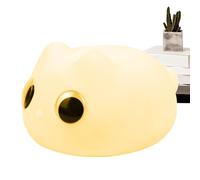 Rechargeable Night Light - Silicone Table Lamp, 13.4x10.8x7.4cm Bedside Lamp with Type C Charging, ABS PC Bedroom Nightlight, Home Cordless Lights, Nursery Lighting for Hallway and Relaxation