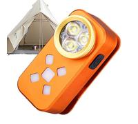 Rechargeable Outdoor Torch - 200 to 800 LED Pocket Light, Compact Lamp for Nighttime Survival, Pocket Flashlight with Clip, Camping Gear, Portable Illumination for Hiking and Fishing