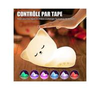 Rechargeable Silicone Touch Night Light - Cat Child Night Light Portable LED Lamp