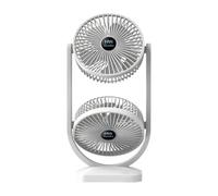 Rechargeable Table Fan Portable Personal Desk Fan 360° Rotating USB Cooling