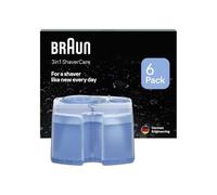 Recharges 3-en-1 - BRAUN - ShaverCare - Pour Stations SmartCare, Nettoyage Hygiénique - Pack de 6