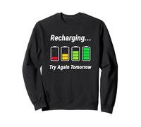 Recharging Low Social Battery Funny Introvert Sudadera