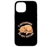 Recharging Sleeping Cat Do Not Disturb Carcasa para iPhone 15