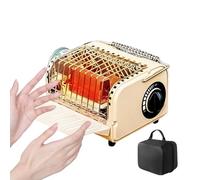 Réchaud De Camping - Réchaud À Gaz 1200 W Pour Tente Avec Sac De Rangement | Chauffage Réglable, Idéal Pour Le Camping, La Randonnée, La Pêche Hivernale Et Les Pique-niques