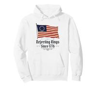 Rechazando a los Reyes Desde 1776 - Protesta política patriótica Sudadera con Capucha