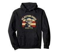 Rechazando a los reyes George Washington bandera de Estados Unidos 4 de julio hombres Sudadera con Capucha