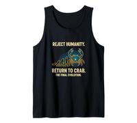 Rechazar a la Humanidad Regresar a Crab Evolution Meme Camiseta sin Mangas