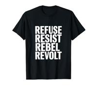 Rechazar Resistir la rebelión rebelde Camiseta gráfica económica