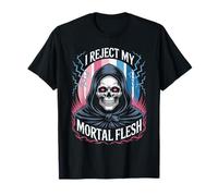 Rechazo mi carne mortal Orgullo transgénero Reaper Identidad Camiseta