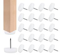 RECHCIGA 50 Clavos de Almohadilla de Mueble 20mm Tacos de Plastico para Patas de Sillas Tacos con Clavos para Muebles Tacos Plastico Patassillas Tacos con Clavos Protector Sillas Patas para Mueble