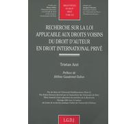 Recherche sur la loi applicable aux droits voisins du droit d'auteur en droit international privé: 425