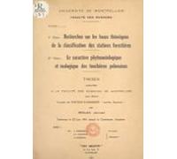 Recherches Sur Les Bases Théoriques De La Classification Des Stations