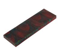 RECHERE 1 mango de cuchillo para losas de escamas, empuñaduras C-Tek, resina de piel de serpiente, patrón de panal, cuchillos multicolores, material para hacer espadas, 120 x 40 x 8 mm