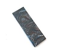 RECHERE 1 mango de cuchillo para losas de escamas, empuñaduras C-Tek, resina de piel de serpiente, patrón de panal, cuchillos para hacer espadas, material azul pavo real, 120 x 40 x 8 mm