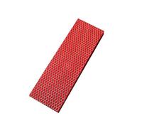 RECHERE 1 mango de cuchillo para losas de escamas, empuñaduras C-Tek, resina de piel de serpiente, patrón de panal, cuchillos para hacer espadas, material rojo, 120 x 40 x 8 mm