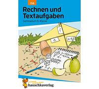 Rechnen und Textaufgaben - Gymnasium 6. Klasse, A5- Heft: 156