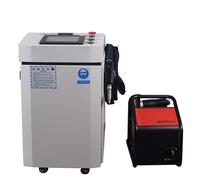 RECI Máquina de fuente láser, 1500W, corte 4 en 1, soldadura, limpieza, limpieza de costuras de soldadura, alimentador automático de alambre, para metal, acero inoxidable, aluminio, cobre, madera