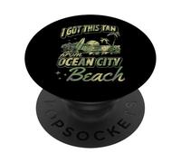 Recibí Este Bronceado de Ocean City Beach Maryland PopSockets PopGrip Adhesivo