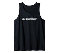Recibí una Segunda opinión del Entusiasta de la tecnología de IA Camiseta sin Mangas
