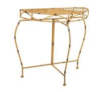 Recibidor de forja amarillo 75x37x75h cm