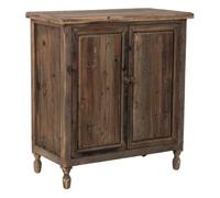 Recibidor de madera con 2 puertas
