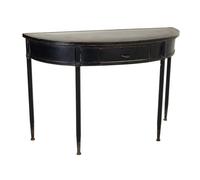 Recibidor de metal negro 120x44x80