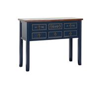 Recibidor home esprit marrón azul marino 103 x 35 x 80 cm