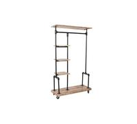 Recibidor home esprit marrón negro 104 x 40 x 175 cm