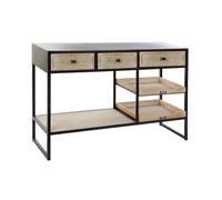 Recibidor home esprit marrón negro 120 x 38 x 80 cm