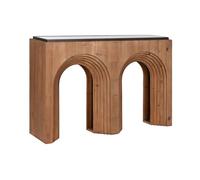 Recibidor home esprit marrón negro 122 x 30 x 80 cm