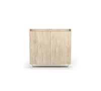 Recibidor zapatero 2 puertas modelo 526 acabado roble, 87x90x25.5 cm