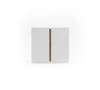 Recibidor zapatero modelo 516 acabado blanco/nogal, 90 x 95 x 35 (alto x ancho x fondo)