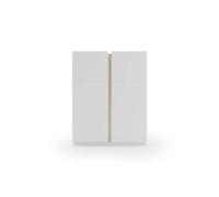 Recibidor zapatero modelo 517 acabado blanco/roble, 122 x 95 x 35 (alto x ancho x fondo)