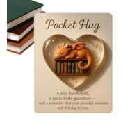 Recibió Tarjeta - Compañero Calmante Cálido Corazón,Marco Corazón 3D Portátil Con Tarjeta - Para Cumpleaños Navidad Pascua Adolescentes Familia Amigos Él & Su