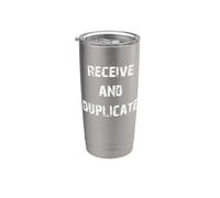 Recibir y duplicar Vaso térmico de acero inoxidable de doble pared