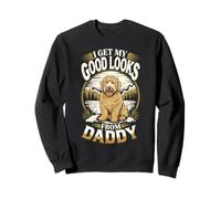 Recibo mi Buena Apariencia de Daddy Golden Doodle Puppy Dog Lover Sudadera