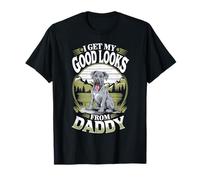 Recibo mi Buena Apariencia de Daddy Great Dane Puppy Dog Lover Camiseta