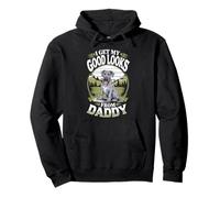 Recibo mi Buena Apariencia de Daddy Great Dane Puppy Dog Lover Sudadera con Capucha