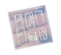Reciclable Unguis Plan Format Blossomy Silicona Fundida para Pezas, Bloc de resaltado y florero, tallados en jarrón, patrón artístico