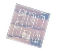 Reciclable Unguis Plan Format Blossomy Silicona Fundida para pezuñas resaltando Pad y florero Tallados Unguis Art Silicona Herramientas