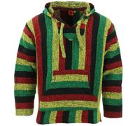 Reciclado Mexicano Baja Jerga Sudadera Droga Alfombra Sudadera con Capucha Rasta