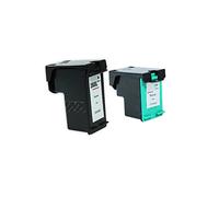 Reciclado para HP PhotoSmart C 4480 tintas conjunto negro, cian, Magenta, amarillo - Nr.350 & Nr.351 XXL / SD412EE - Inhalt: 32 & 21 ml