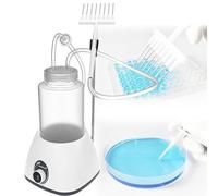 Reciclador de Líquidos de Desecho Mini, Aspirador Portátil al Vacío, Botella de Recolección de 1L, Ajustable en 9 Velocidades, con Membrana Filtrante, Cabezal de Pipeta y Soporte