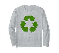 Reciclaje de Logo Verde Día de la Tierra Reciclaje Ecología Am Manga Larga