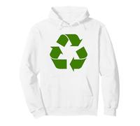 Reciclaje de Logo Verde Día de la Tierra Reciclaje Ecología Am Sudadera con Capucha