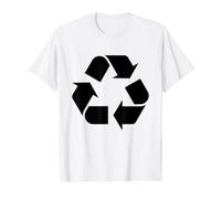 Reciclaje Logo Día de la Tierra Reciclaje Ecología Am Camiseta gráfica económica, Hombre, Blanco, M
