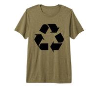 Reciclaje Logo Día de la Tierra Reciclaje Ecología Am Camiseta Premium