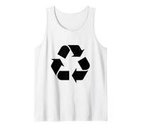 Reciclaje Logo Día de la Tierra Reciclaje Ecología Am Camiseta sin Mangas